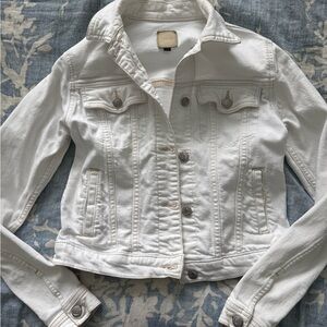 Joe's Jeans White Jean Jacket Classic Style